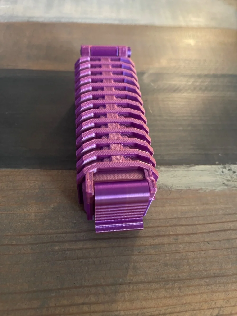 Handcrafted 3D Printed Purple Metallic Floss Pick Holder Dispenser